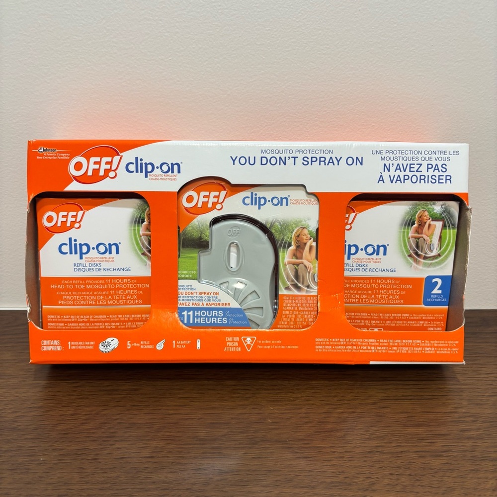 Off! Clip On Mosquito Repellent Refills & Repellent Fan New